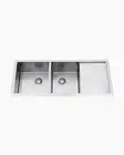 Double Square Kitchen Sink Stainless Undermount Topmount Inc Drainer Laundry