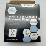 Medpride Waterproof Adhesive Bordered Foam Wound Dressing 6x6 Inch (10-PK