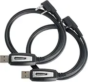 [TIDRADIO] CH340 Driver USB Programming Cable Support Chirp for Baofeng UV-5R,UV-82,BF-F8HP,UV-82HP,5RM,5RX,K5 PLUS,GM-15Pro,UV-5G Plus,UV-17R, TD-H8,TD-H3,TD-M11 Ham Radio & Two Way Radio (2 Pack)