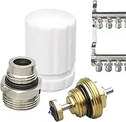 Floor Heating Distributor Valve Core - Automatic Spring Replacement Valves Cores | Brass Spool Body Floors Heatings Tools, Water Distributors Replacements Tool for Underfloor Heatings Spreader