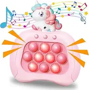 Fast Push Game, Pop Bubble Fidget Toy Quick Push Light Up Popping Game Toys for Ages 4-12, for Boys & Girls & Teens Stocking Stuffer Ideas