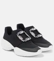 [Roger Vivier] Roger Vivier Viv' Run embellished sneakers AU 6 black
