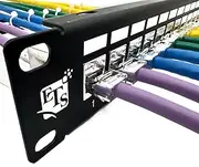 24-Port CAT6A FTP Shielded 1U Patch Panel 19-Inch Loaded w/Tool-Less Keystone Jacks Rackmount or Wallmount