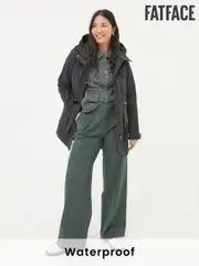 FatFace Tiegan Black Waterproof Coat (B47071) | $254