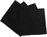 4pcs Black Polyester Napkins Reusable and Washable for Dining Table Party Wedding Banquet Holiday Decorations Classic Design Sustainable Machine Washable Elegant Addition