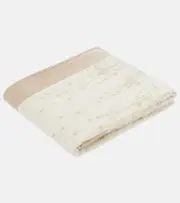 [Loro Piana] Loro Piana Campo di Lino printed cotton beach towel One Size beige