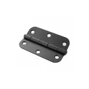 10x Matt Black Door Radius Loose Pin Hinge