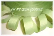 21 YARD ROLL SALE 7/8" SOLID GROSGRAIN OFFRAY CHEERLEADER RIBBON LIME JUICE
