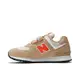 New Balance 574 Hook & Loop系列 男女大童休閒鞋-杏色-PV574HBO-W