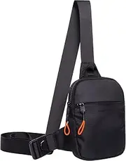 MJNUONE Mini Sling Chest Bag Waterproof Small Crossbody Bag Multi-purpose Lightweight Sling Bag for Men and Women