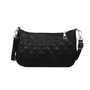 Fashion Lattice Pattern Messenger Bag Women Solid Color PU Leather Zipper Purse Female Shoulder Crossbody Handbag Pouch