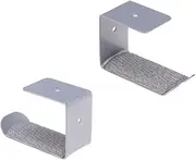 Homoyoyo Wall Mounted Headphone Stand Holder Under Desk Hanger for Headsets Durable Silver Metal Design for Home Office and Gaming Spaces Space Saving Storage