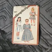 NIP Simplicity 6062 Girls Dress Sewing Pattern Size 6 Child Uncut