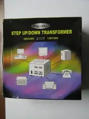 Phillips Step up/Down Transformer TC-300D 300w (VA) New Never Used