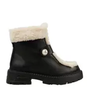 Jimmy Choo Shea Flat Ankle Boots 35,36,37.5,35.5 Black