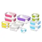 NEW Glasslock Ovensafe Tempered Glass Food Storage Set 12pce