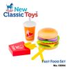 荷蘭New Classic Toys 牛肉起司漢堡套餐 10594 /家家酒玩具/切切樂/木製玩具
