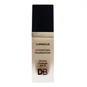 DB Cosmetics Luminous Hydrating Foundation Face Makeup SPF15 Deep Cocoa 30ml