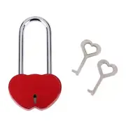 Mini Love Shape Antique Padlock with for Key Notebook Stationery Accessories Pad