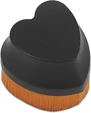 [WOFASHPURET] Heart Shaped Powder Foundation Brush Portable Makeup Tool for Women Adorable Design for Seamless Application Soft Comfortable Versatile for All Foundation Types