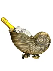 Wine Cooler Snail Shaped Ice Bucket Planter handmade Home Art decor Table top