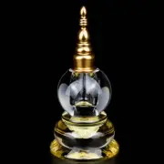 19cm Crystal Relic Stupa Tibetan Buddhist Supplies Pagoda Ornaments Bodhi Tower