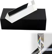 Triangular Prism Optical Glass, Refractor Triangular Prisms, Triangle Prisms Optical Glass, Photography Glass Prism Spectrometer K9, Triangular Prism, Triangle Prism Crystal Prism with Gift Box