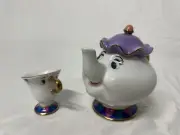 Beauty And The Beast Tea Pot Mrs Potts And Tea Cup Chip
