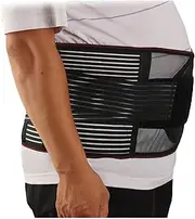 Plus Size Back Brace Lumbar Support Belt Decompression Spine Waist Support Belt Lumbar Pain Relief Double Support Corrector(X-Large)