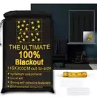 Portable Blackout Curtains No Drill Blackout Curtains 100% Shading Effect