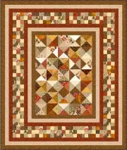 CHOCOLATE BOX - 79" x 67" - Pre-cut Quilt Kit by Quilt-Addicts - Twin Single
