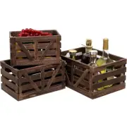 Storage Crate Decorative Wood Crates Wooden Storage Container,Wooden Boxes fo...