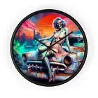 Home Decor Wall Clock Post Apocalyptic Pin Up Ghoul