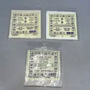 3 Aida 14 Count Cross Stitch Fabric Cloth White Ivory Flax 12”x18”
