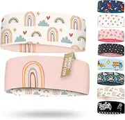 [A R O C SPORTS] Children's Headband - Thin, Ultralight and Elastic Sports Headband for Boys and Girls (Rainbow Pink)
