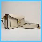 COACH Tagged Tabby Shoulder Bag 26 White 2way Leather