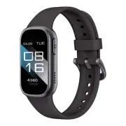NNEDSZ Black Smart Fitness Tracker with Bluetooth Calling, Heart Rate, Blood Pre