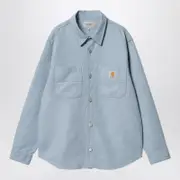 [CARHARTT WIP] Misty Sky Walter Shirt Jacket XL Light blue