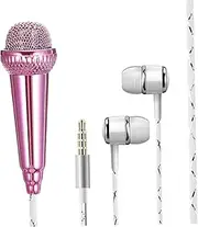 Milisten Microphone Portable Vocal Mic for Voice Recording Tiny Wired Microphone Compatible with Song Software Lightweight Easy to Use for Outdoor Activities