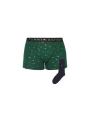 Tommy Hilfiger Boxer Shorts Socks Gift Set Men Green Underwear