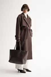 Arna Coat Chocolate Size 14 | Elka Collective