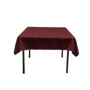 TCpop58x58-BurgundyP17 Polyester Poplin Square Tablecloth Burgundy - 58 x 58...