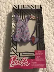 Barbie Complete Look Cherry Print Purple Romper Fashion Outfit Accessories NEW