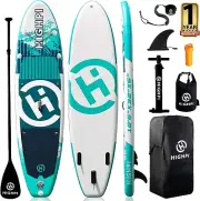 Highpi Inflatable Stand Up Paddle Board-Turquoise Green