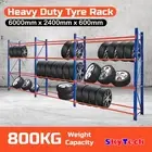 6M*2.4M Tyre Rack tyre shop Steel Garage Warehouse Storage Shelving Shelf 6024T