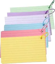 WOFASHPURET 1 Set Index Card Notes Note Pads Index Cards Blank Index Note Cards DIY Flashcards English Words Cards Flashcards with Binder Words Flashcards Paper Multifunction Office Notebook