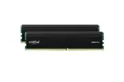 Crucial Pro 32GB (2x16GB) DDR4 UDIMM 3200MHz CL22 Black Heat Spreader Support Intel XMP AMD Ryzen for Desktop PC Gaming Memory
