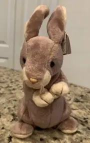 TY BEANIE BABY SPRINGY THE BUNNY 8” PURPLE STUFFED ANIMAL RABBIT TOY W/ TAG! T-7