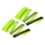 2Pcs 5.9ft PU Racket Overgrip Grip Tape Non-Slip with Damping Ridges, Green