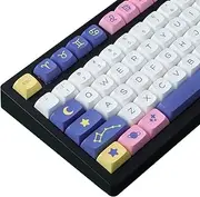 JOMKIZ 132 Keys PBT Keycaps Set - Constellation XDA Profile, Dye Sublimation, US Layout for Cherry MX Switches Mechanical Keyboards